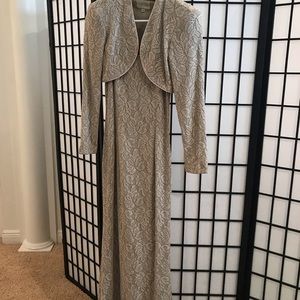 Gown with jacket
